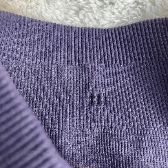 LULULEMON Free To Flow Leggings High Waist 4 Purple Speckled Seamless Pant - Picture 3 of 4